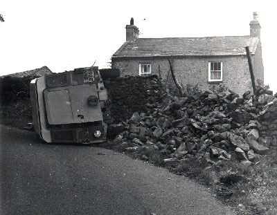 Shags Landrover, Road to Leck Fell October 1973