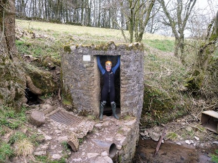 Miriam @ Swildons Hole entrance